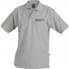 POLOSHIRT GRAU MELIERT
